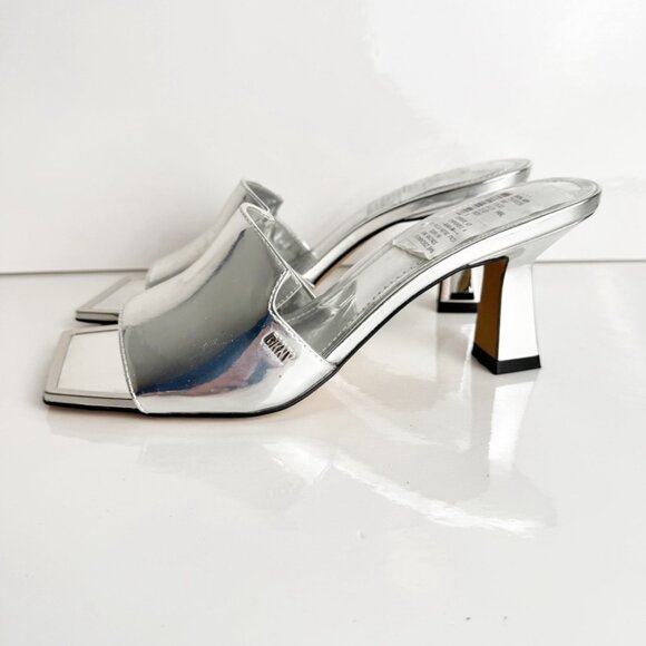 New DKNY Silver Kailyn heel sandals size 6 - Picture 3 of 8